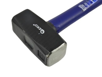 МОЛОТОК КАМНЕМАСОНА 5 КГ МОЛОТОК СО РУЧКОЙ ИЗ СТЕКЛОСТЕКЛА