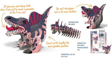 Динозавр Спинозавр Eugy Eco 3D Пазл