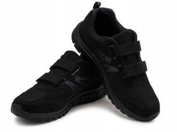 Buty męskie solidne obuwie mocne do pracy lekkie adidasy na rzepy