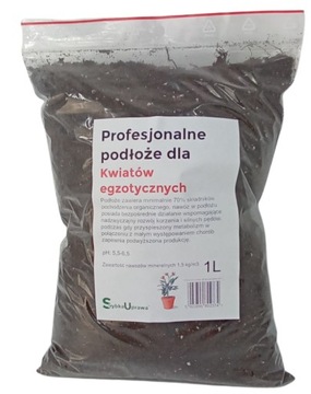 Podłoże ziemia kwiaty rośliny egzotyczne 1 litr