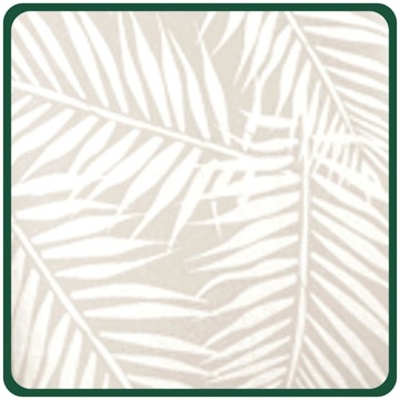 POKROWIEC NA KRZESŁO LIŚCIE PALMY SZARY BEŻ WZORY