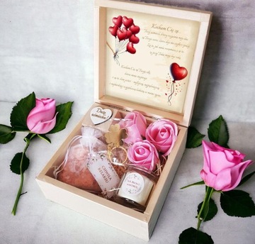 PREZENT NA DZIEŃ KOBIET KOSZ PREZENTOWY dla niej FLOWER BOX dla kobiety