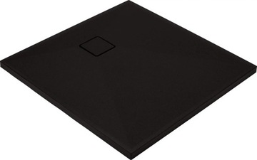 Brodzik granitowy kwadratowy 90x90 cm nero/czarny KQR N41B