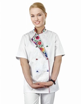 Bluza kucharska damska M&C kitel krótki rękaw