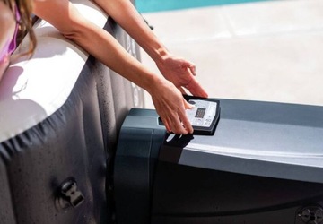 Джакузи Intex 28462 PureSpa Jet & Bubble Deluxe 6 человек Бассейн 2 подголовника