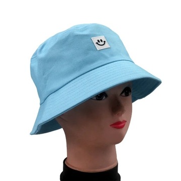 Fashion Women Bucket Hat New Candy Colors Smile Face Sun Hat Outdoor