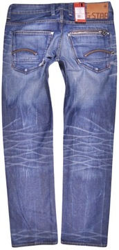 G-STAR spodnie BLUE jeans ATTACC LOW STRAIGHT_ W30 L32
