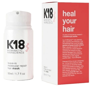 K18 Leave-In Molecular Repair intensywnie regenerująca maska do włosów