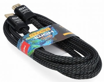 Kabel Przewód HDMI 1,8m 2.1 4K 8K do Telewizora TV