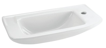 УЗКАЯ НАСТЕННАЯ РАКОВИНА, маленькая, 50x24 см, ПОДВЕСНАЯ