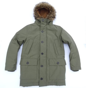 GAP UPCYLLED PUFFER STORM Parka SRR plus kurtka KHAKI XS/S