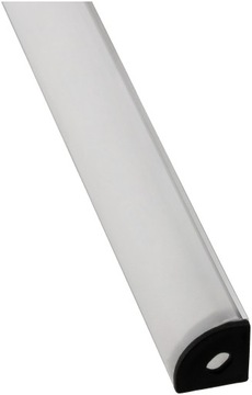 Алюминиевый ПРОФИЛЬ ДЛЯ СВЕТОДИОДНЫХ ЛЕНТ 8 и 10 мм, угловой, анодированный, комплект 1 м