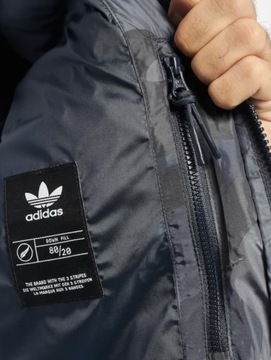 2795 KURTKA MĘSKA ADIDAS Z KAPTUREM ZIMOWA CIEPŁA PIKOWANA PUCHOWA MORO M