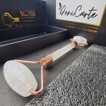МАССАЖЕР ДЛЯ ЛИЦА DENI CARTE КВАРЦОВЫЙ РОЛИК