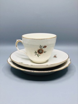Royal Copenhagen 1955 - 1960. Цветочный набор для завтрака.