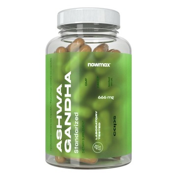 nowmax ASHWAGANDHA GINSENG 90 CAP СТАНДАРТИЗАЦИЯ ЖИЗНЕННОСТИ МОЗГА