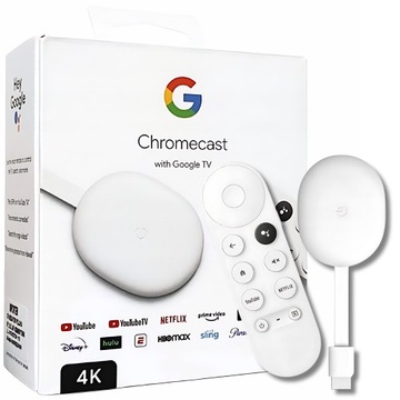 Odtwarzacz multimedialny Google SMART TV CHROMECAST 4.0 4 GB