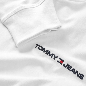 TOMMY HILFIGER KOSZULKA MĘSKA Z DŁUGIM RĘKAWEM TJM CLASSIC LINEAR BIAŁA L