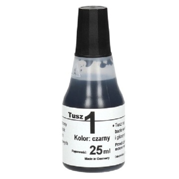 TUSZ DO PIECZĄTEK GUMOWYCH POLIMEROWYCH CZARNY 25 ML COLOP 1