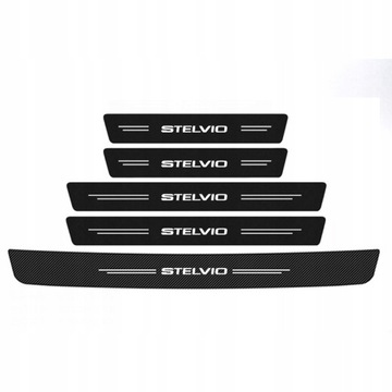 5 sztuk Naklejka progu samochodu do Alfa-STELVIO