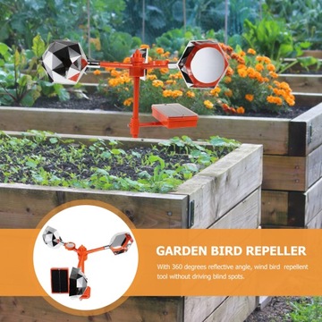 Solar Bird Sparkly Repel обеспечивает отпугивание птиц.
