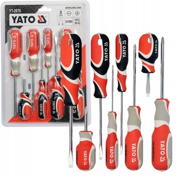 НАБОР ОТВЕРТОК YATO YT-2670 ИЗ 8 ШТ SVCM