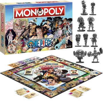 MONOPOLY ONE PIECE POLSKA WERSJA ANIME KLASYCZNA GRA PLANSZOWA