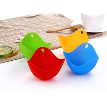 Силиконовые формы для приготовления яиц-пашот, набор из 4 штук.