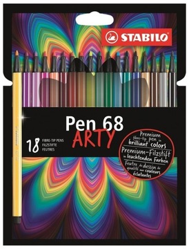 Набор ЦВЕТНЫХ фломастеров для ДЕТСКИХ ДЕКОРАТИВНЫХ фломастеров 18 цветов Stabilo