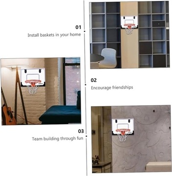 Мини-баскетбольный набор на дверь комнаты, подвес + мяч