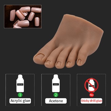 Место для фейкового шоу с моделью ног для практики ногтей