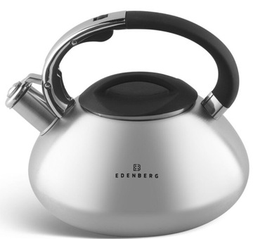 Solidny Czajnik Stalowy 3L Srebrny PREMIUM EDENBERG