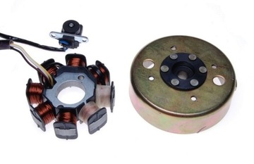 Zapłon Stator koło magnesowe skuter 50 4T GY6 8 cewek