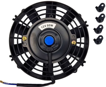 CIENKI WENTYLATOR CHŁODNICY 12V 195mm tłoczący