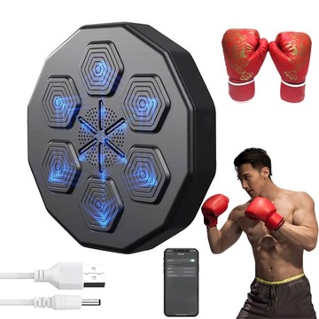 MUZYCZNA MASZYNA BOKSERSKA BLUETOOTH DO ĆWICZEŃ W DOMU I UWALNIANIA STRESU
