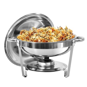 Подогреватель гастрономический КРУГЛЫЙ 6л, нержавеющая сталь