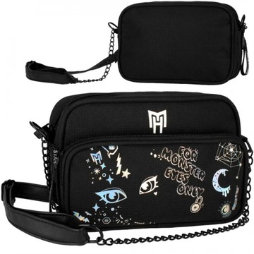 ЧЕРНАЯ СУМКА НА ПЛЕЧЕ MONSTER ВЫСОКАЯ