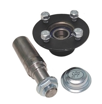 Piasta koła przyczepy 4x100 z czopem 171.5mm łożysko 30mm przyczepka