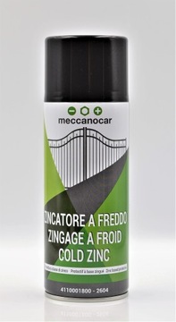 ЦИНКОВЫЙ СПРЕЙ ДО 500°C ДЛЯ КОРРЕКЦИЙ 400мл MECCANOCAR