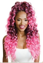 Кудри Кудри Синтетические волны Гавайи Омбре T33Янтарный