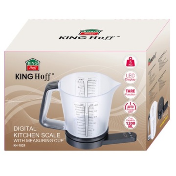 ЭЛЕКТРОННЫЕ КУХОННЫЕ ВЕСЫ С КУВШИНОМ KINGHOFF