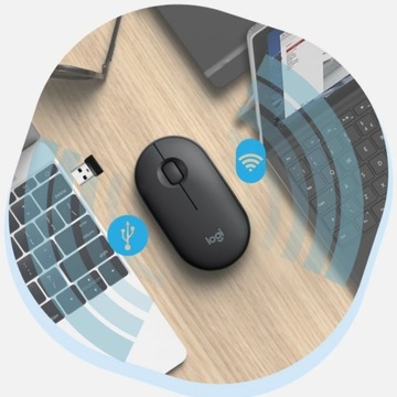 Беспроводная мышь Logitech Pebble BT 2,4 дюйма