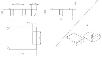 Замок для одинарной стеклянной двери
