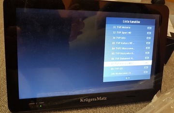 Портативный телевизор с диагональю 10,1 дюйма и тюнером DVB-T2 (h.265)