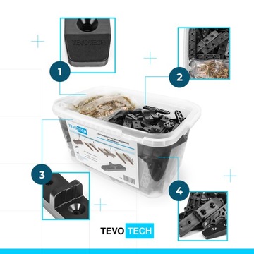 ПОДКЛАДКИ ДЛЯ СКРЫТОГО УСТАНОВКИ ТЕРРАСНЫХ ДОСОК СКРЫТОГО УСТАНОВКИ ТЕРРАСЫ 100 ШТ.