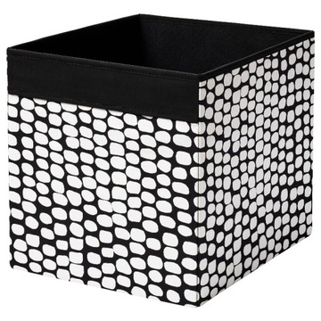 Pudełko Ikea Drona do Kallax czarno-biały 33x33x33