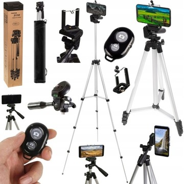 STATYW TRIPOD UCHWYT NA APARAT KAMER PILOT 150 CM