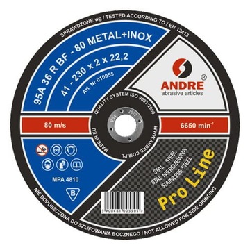 ANDRE M INOX РЕЖУЩИЙ ДИСК 41 125X1,0 25шт.