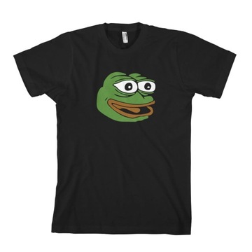 PEPE uśmiechnięta smutna żaba koszulka męska