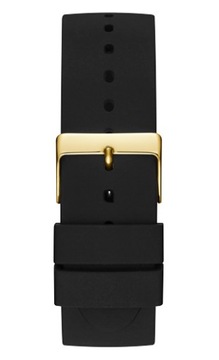 Czarno-złoty zegarek Guess Imprint z czarnym paskiem W1161G1